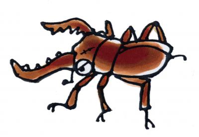 クワガタムシイラスト