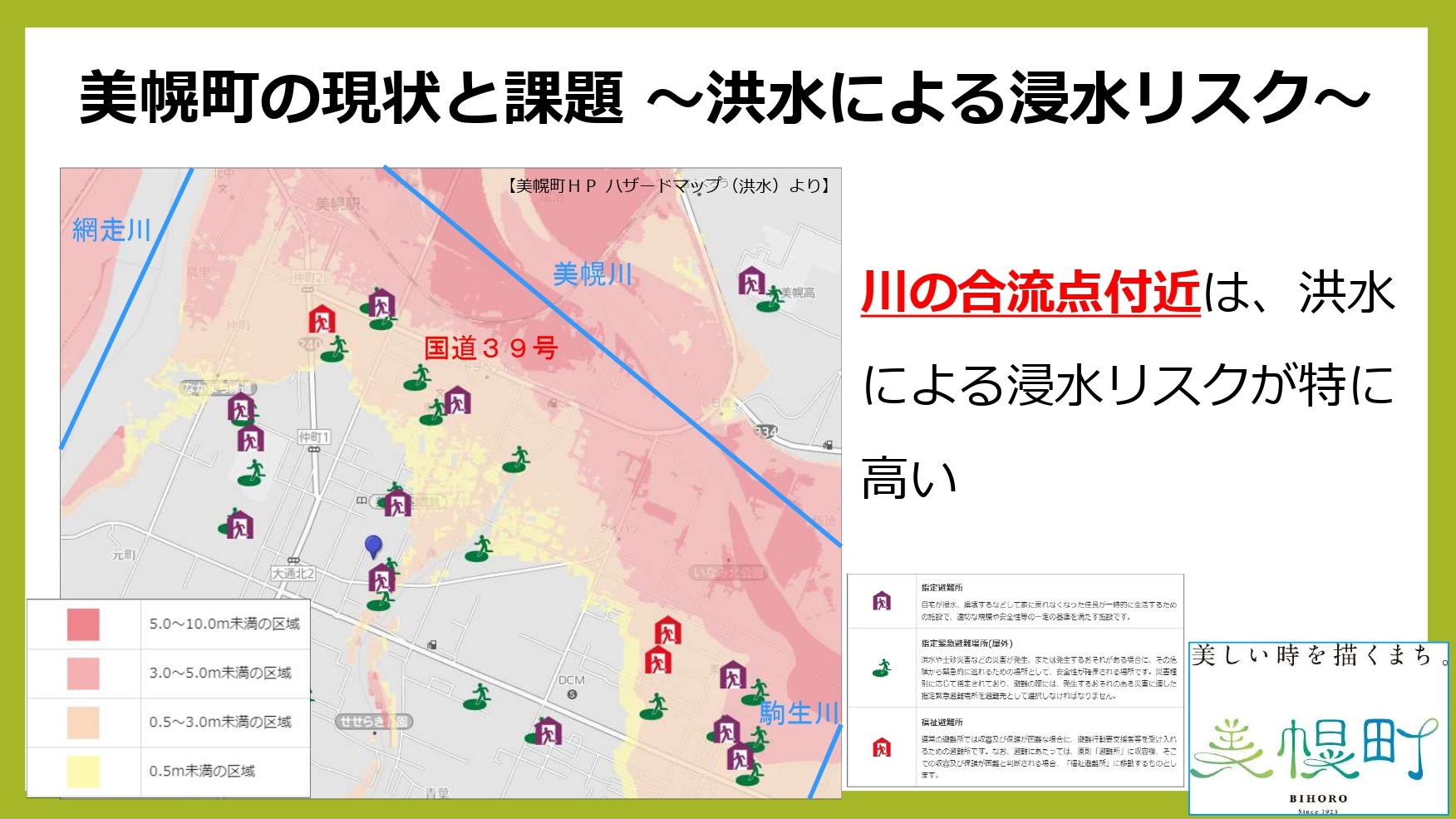 洪水による浸水リスク