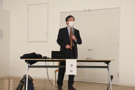 亀田教授による講義の画像