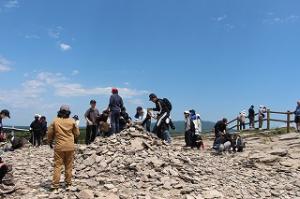 美幌峠石積み
