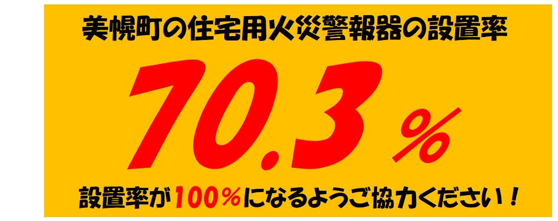美幌町の警報器設置率