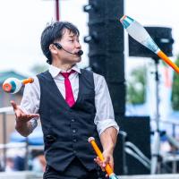 エクストリーム芹川の大道芸人ショー
