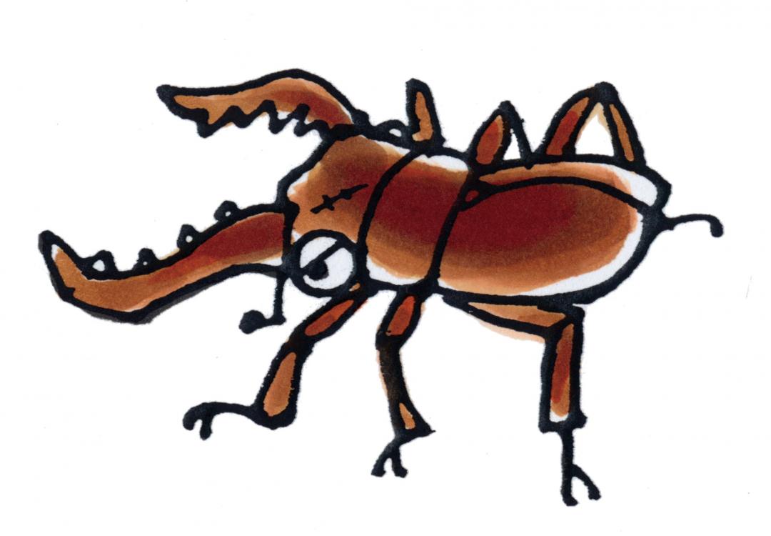 クワガタムシイラスト